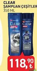 CLEAR ŞAMPUAN ÇEŞİTLERİ 350 ML CLEAR ŞAMPUAN ÇEŞİTLERİ 350 ML
